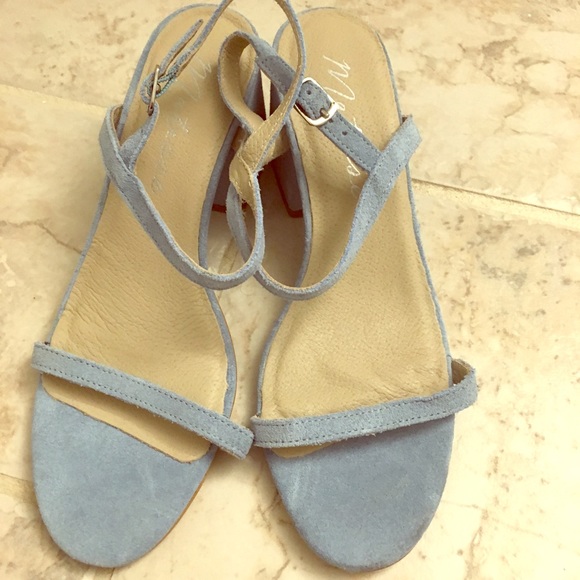 dusty blue sandals